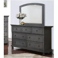 52736-mr Bella Furniture Verona - Grey Bedroom Furniture Mirror