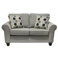 1808-gr-lv Minhas Furniture 1808 - Surge Ash Living Room Furniture Loveseat