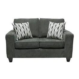 1818-delano-grey-ls Minhas Furniture 1818 - Delano Gray Living Room Furniture Loveseat