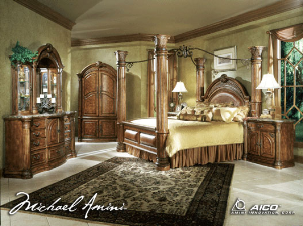 Bed / Canopy / Nightstand / Dresser / Mirror
