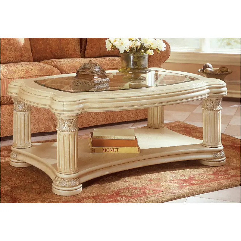 53201-07 Aico Furniture Monte Carlo Snow Living Room Furniture Cocktail Table
