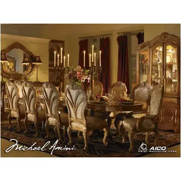 63002-27 Aico Furniture Trevi Dining Room Furniture Dining Table