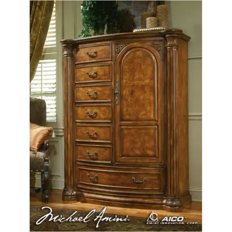 53070-24 Aico Furniture Monte Carlo Pecan Bedroom Furniture Chest