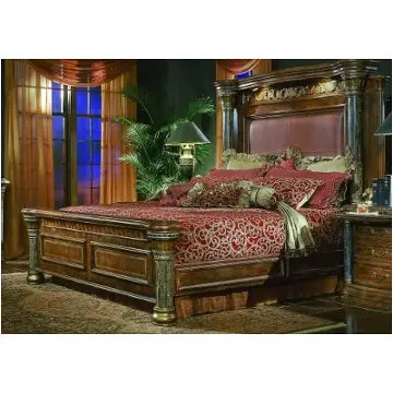 56012b-25 Aico Furniture Torino Bedroom Furniture Bed