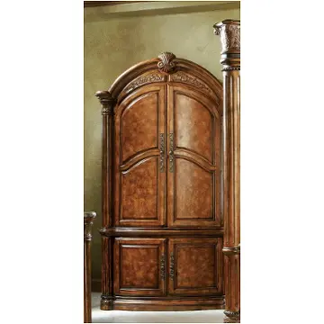53080t-24 Aico Furniture Monte Carlo Pecan Bedroom Furniture Armoire