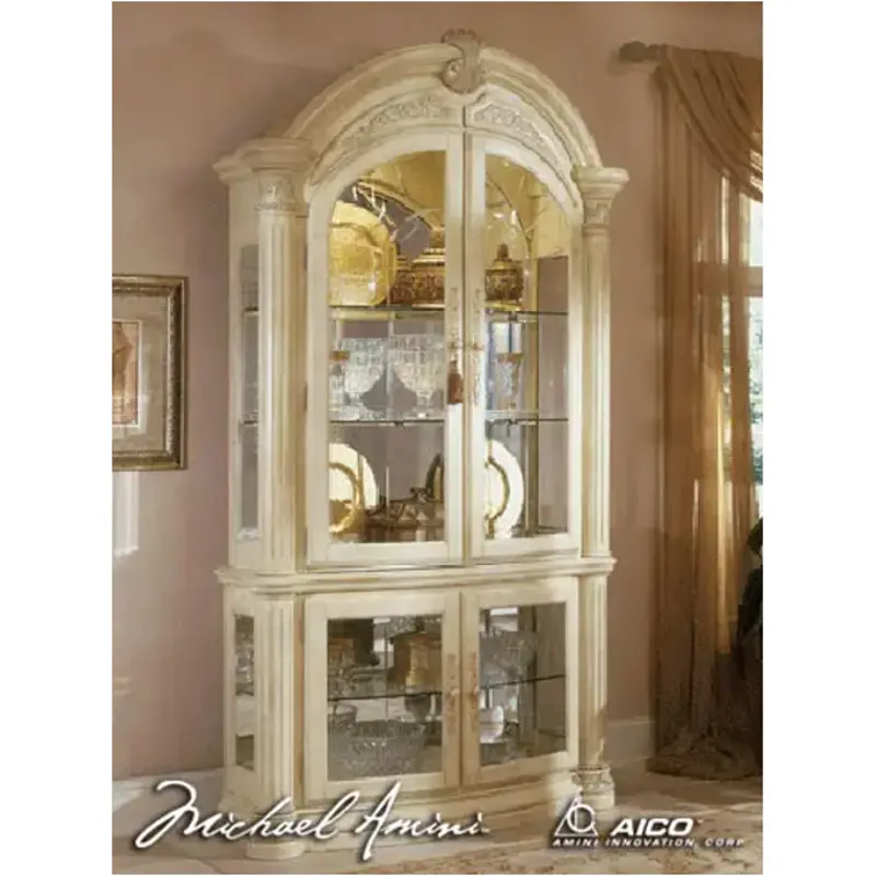 53505t-07 Aico Furniture Monte Carlo Snow Dining Room Furniture Curio