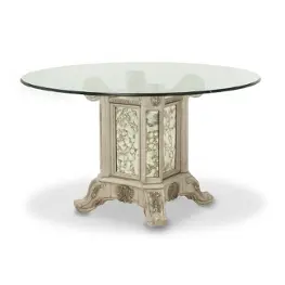 Gl54te Aico Furniture Platine De Royale - Champagne Dining Room Furniture Dining Table