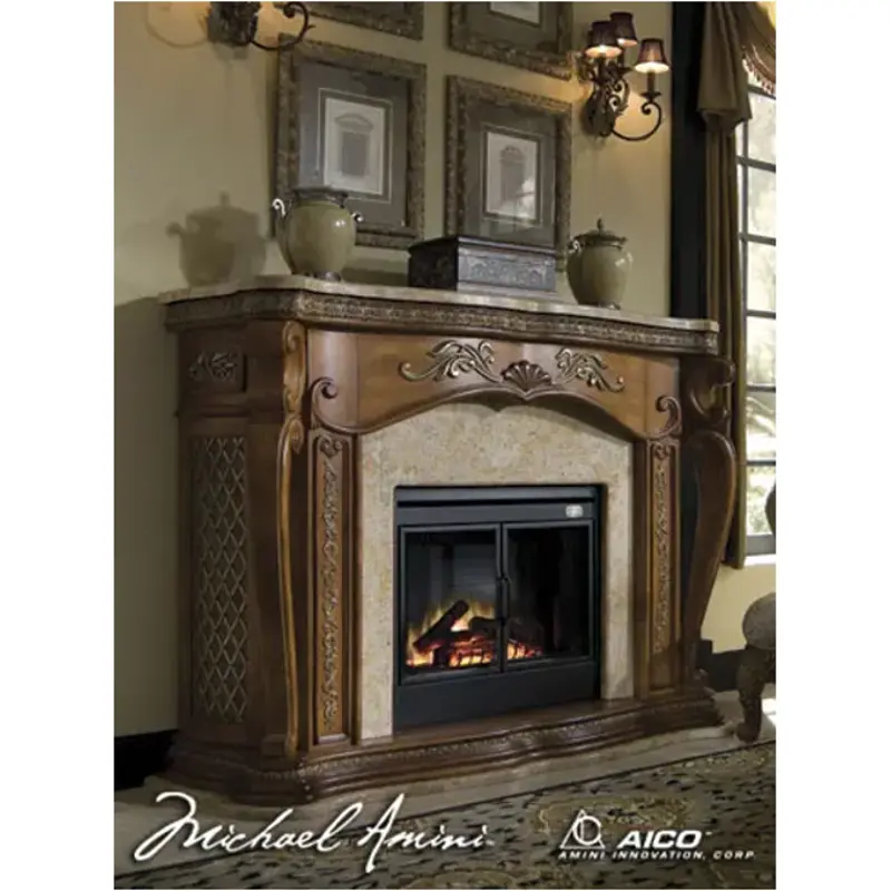 68220f-28 Aico Furniture Venetian Accent Furniture Fireplace