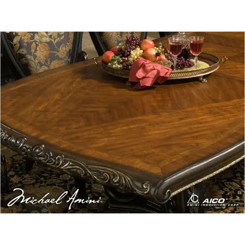 67002t-52 Aico Furniture Oppulente Sienna Spice Dining Room Furniture Dining Table