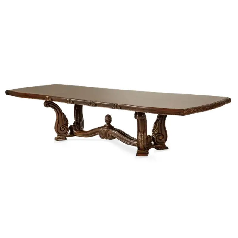 67002t-52 Aico Furniture Rectanglar Dining Table-sienna Spice