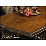 67002t-52 Aico Furniture Oppulente Sienna Spice Dining Room Furniture Dining Table