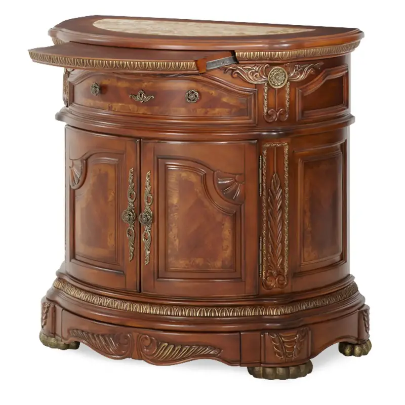 65040-28 Aico Furniture Cortina Bedroom Furniture Bedside Chest