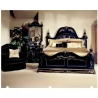 68040-87 Aico Furniture Venetian Black Bedroom Furniture Nightstand