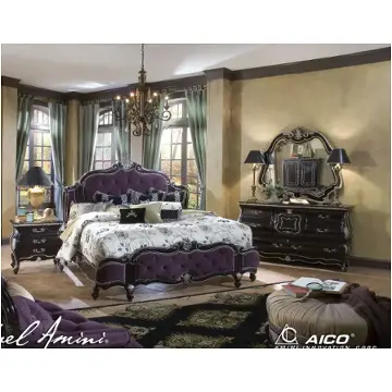 54012-59 Aico Furniture Lavelle Truffle Bedroom Furniture Bed