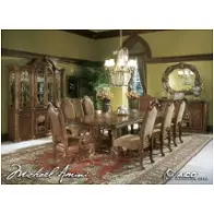 53002t-24 Aico Furniture Monte Carlo Pecan Dining Room Furniture Dining Table