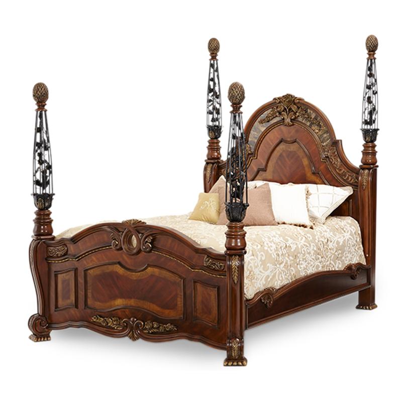 Oppulente Sienna Spice Bedroom Set Aico Furniture