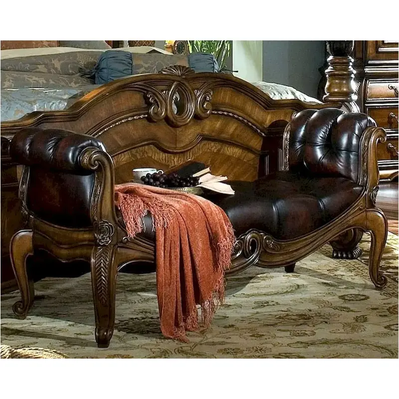 67904-52 Aico Furniture Oppulente Sienna Spice Bedroom Furniture Benche
