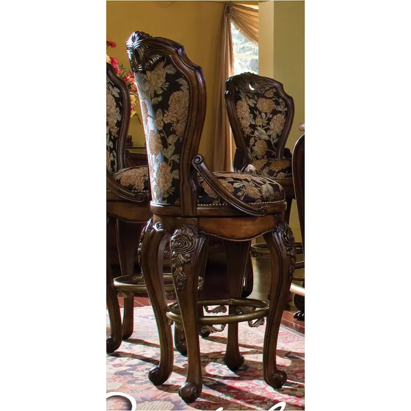 67504-52 Aico Furniture Swivel Bar Stool-sienna Spice
