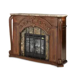 67220f-52 Aico Furniture Oppulente Sienna Spice Home Entertainment Furniture Fireplace