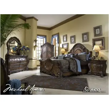 74011-56 Aico Furniture Romanza Bedroom Furniture Bed