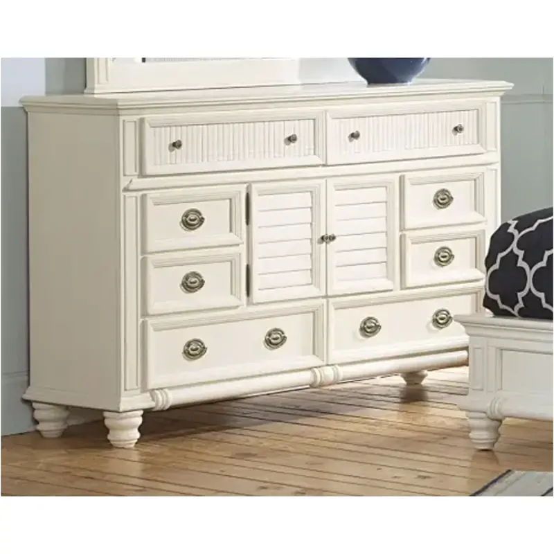 86050-02 Aico Furniture Tides Island White Bedroom Furniture Dresser