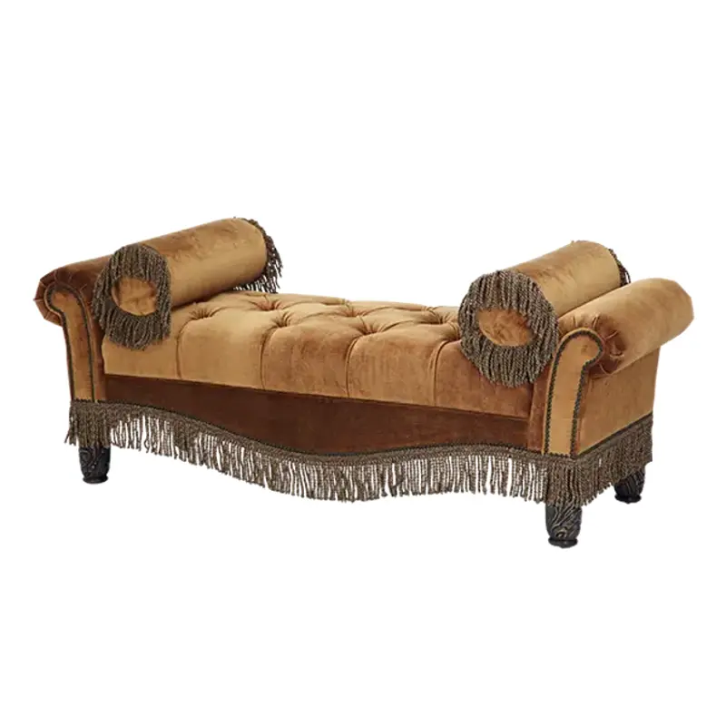 76855-dpbrn-57 Aico Furniture Essex Manor Living Room Furniture Benche