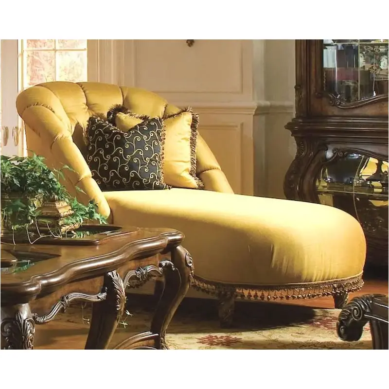 71841-brgld-35 Aico Furniture Palais Royale Armless Tufted Chaise