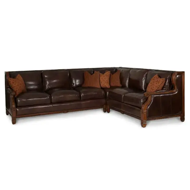 70912-brick-54 Aico Furniture Windsor Court Living Room Furniture Sectional