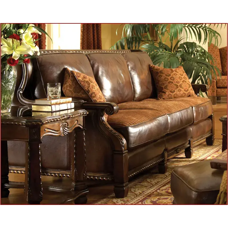 70915-brown-54 Aico Furniture Windsor Court Living Room Furniture Sofa
