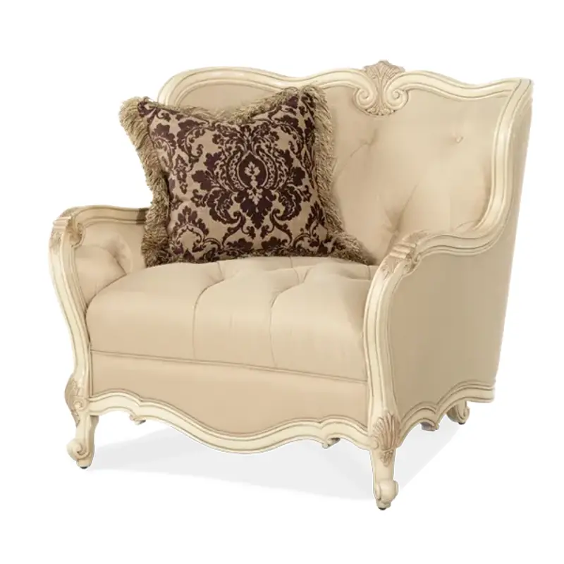 54838-chpgn-04 Aico Furniture Lavelle Blanc Living Room Furniture Living Room Chair