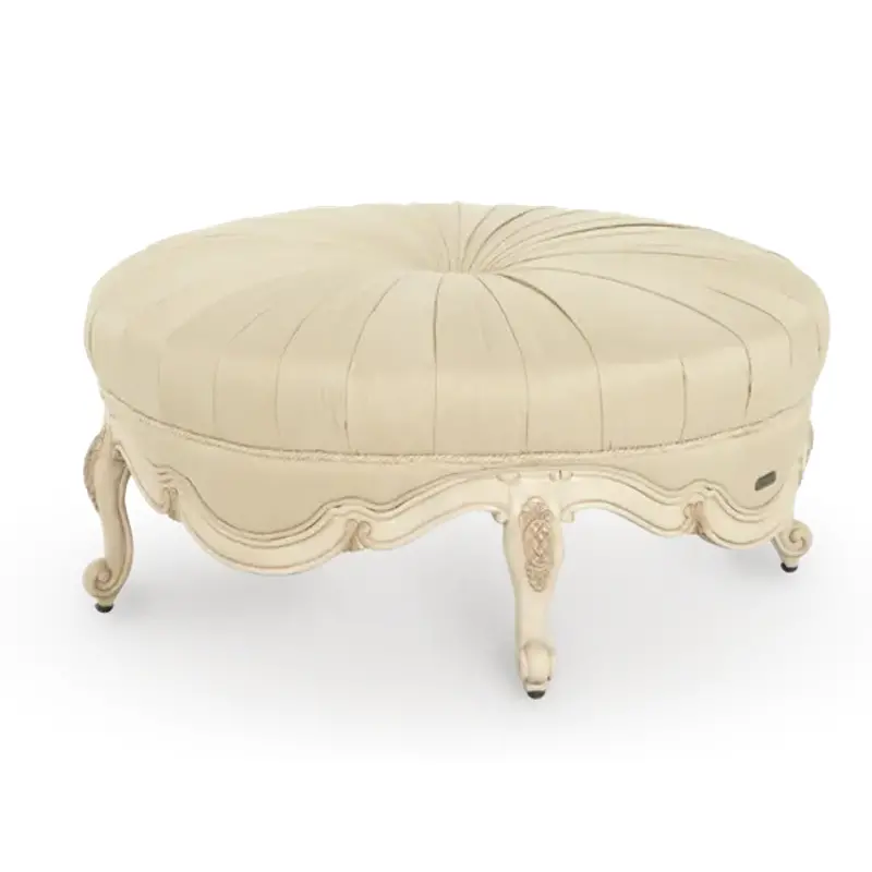 54879-chpgn-04 Aico Furniture Lavelle Blanc Living Room Furniture Ottoman