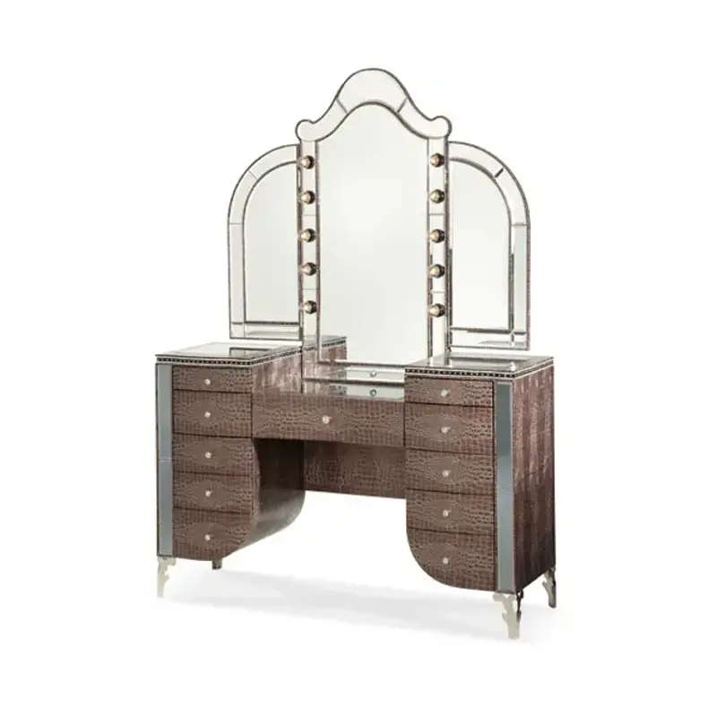 03058-33 Aico Furniture Hollywood Swank Bedroom Furniture Vanitie