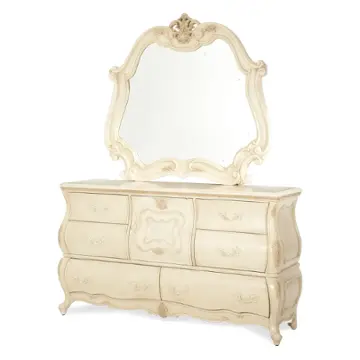 54060-04 Aico Furniture Lavelle Blanc Bedroom Furniture Mirror