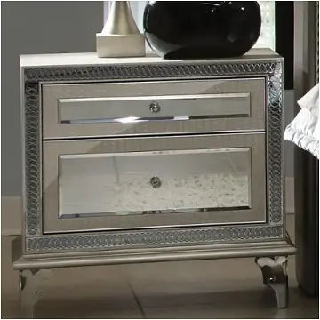 03040-09 Aico Furniture Hollywood Swank Bedroom Furniture Nightstand