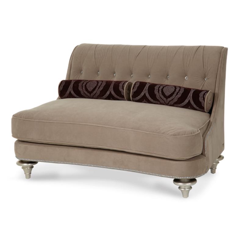 03864taupe05 Aico Furniture Hollywood Swank Living Room Settee