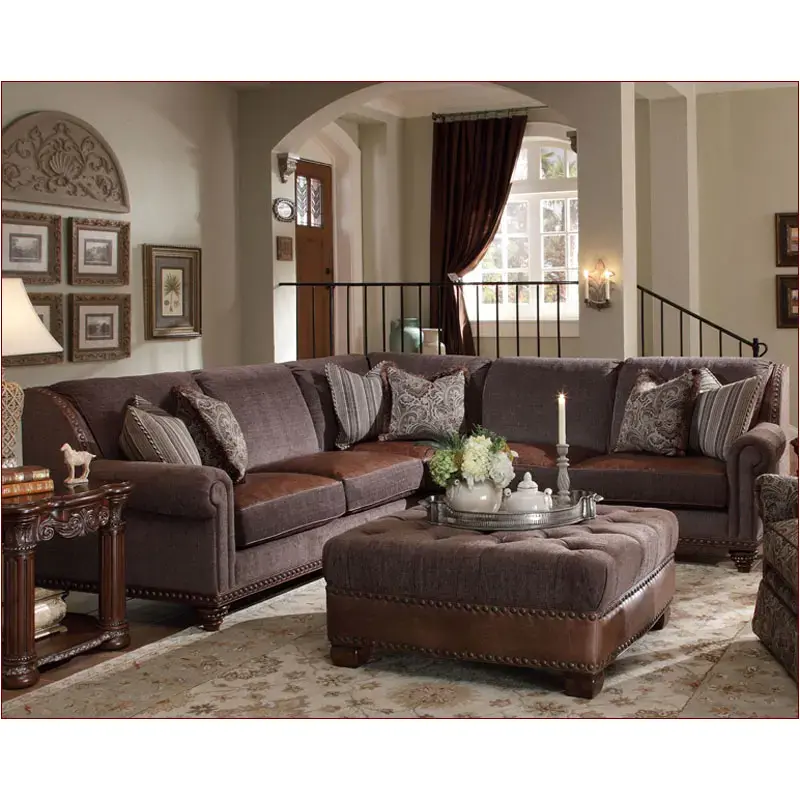 53912-brown-46 Aico Furniture Monte Carlo Ii Laf Sofa - Cafe Noir