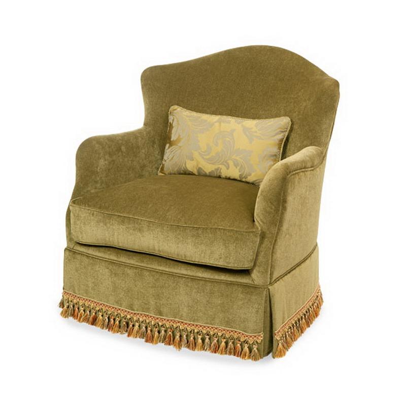 04839-green-00 Aico Furniture Swivel Accent Chair