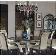 Nu03001t-85 Aico Furniture Hollywood Swank Dining Room Furniture Dining Table