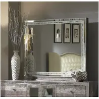 03060r-33 Aico Furniture Hollywood Swank Bedroom Furniture Mirror