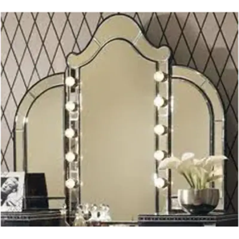 03068rn-81-sn Aico Furniture Hollywood Swank Bedroom Furniture Mirror