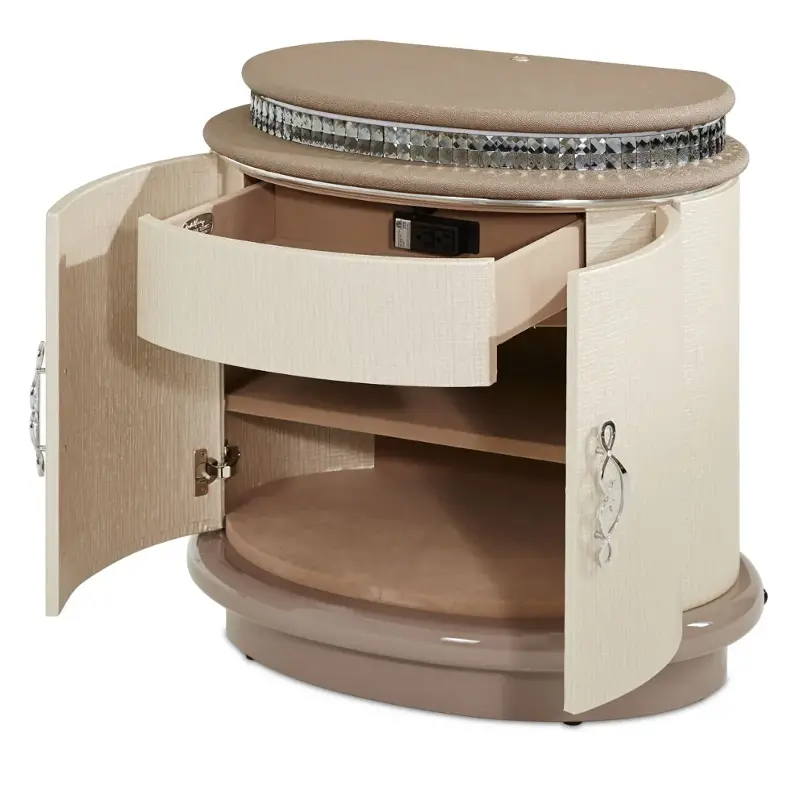 08040-13 Aico Furniture Overture Bedroom Furniture Nightstand