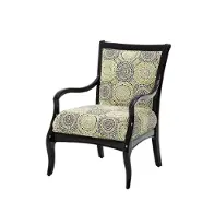 19834-grblk-88 Aico Furniture After Eight Living Room Furniture Living Room Chair