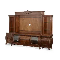 54095t-34-4pc Aico Furniture Lavelle Melange Home Entertainment Furniture Entertainment Center