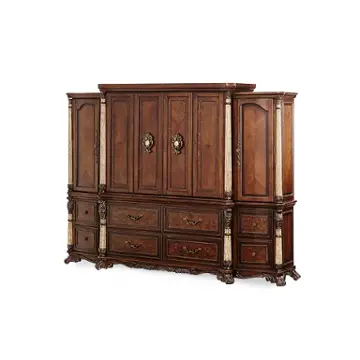 61081t-29-5pc Aico Furniture Victoria Palace Home Entertainment Furniture Entertainment Center