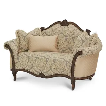 61864-dvgld-29 Aico Furniture Victoria Palace Wood Trim Settee