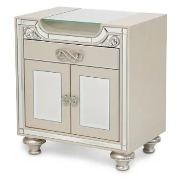 9002040-201 Aico Furniture Bel Air Park Bedroom Furniture Nightstand