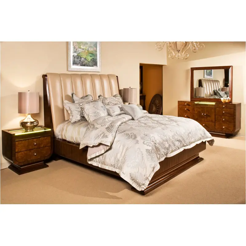 10012-32 Aico Furniture Cloche Bedroom Furniture Bed