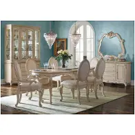 9022600-04 Aico Furniture Lavelle Cottage - Blanc Dining Room Furniture Dining Table
