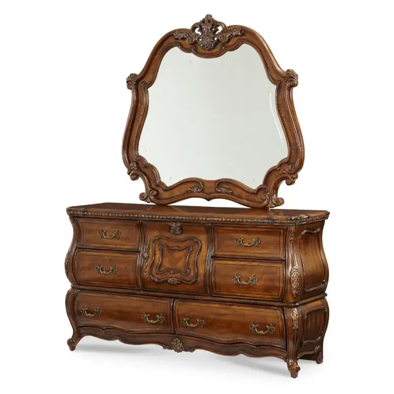 9022660-34 Aico Furniture Lavelle Cottage - Melange Bedroom Furniture Mirror