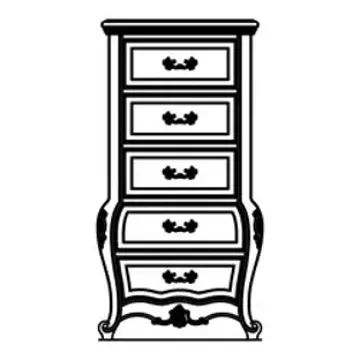 9022670-34 Aico Furniture Lavelle Cottage - Melange Bedroom Furniture Chest
